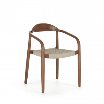Nina - 4 chaises en eucalyptus et corde