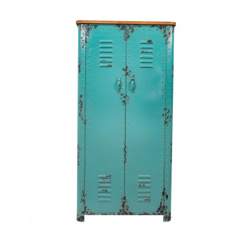 Armoire casier en métal Rusty Dutchbone bleu