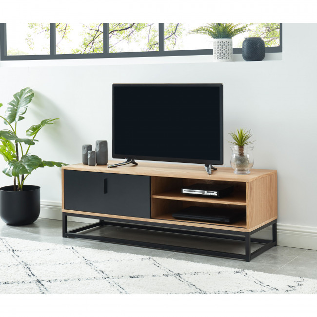 Ivica - Meuble TV en bois et métal