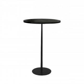 Bistro - Table de bar ronde en bois et métal ø70cm